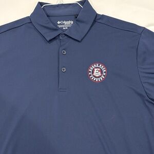 Round Rock Express Columbia Men's Navy Blue Polo Shirt